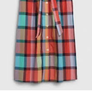 GAP plaid Midi Skirt